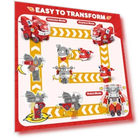Jett's Super Mecha Transforming Robot — Interactive Figures & Robots, Super Wings