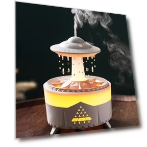 Raindrop Humidifier with Aromatherapy Diffuser — Air Moisturizers, fuliying