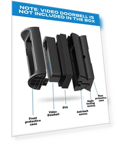 Adjustable 360° Degree Anti-Theft Video Doorbell Mount — Dashboard Installation Kits, ZHANDEYUA