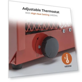 Electric Fan-Forced Industrial Garage and Workshop Utility Space Heater — Portable Electric Heaters, Comfort Zone