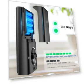 Smart Lock with Fingerprint Keyless Entry — Keyless Entry, Devo