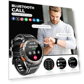 Military Smart Watch with Flashlight — Smartwatches, EIGIIS