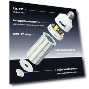 Motion Sensor Light Bulbs — Lighting Solutions, RIUVAO