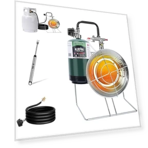 Multi-Use Portable Propane Heater/Cooker — Patio Heaters, Hotdevil