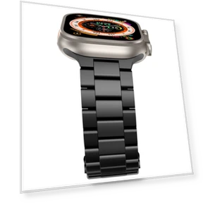 Three Beads Titanium Alloy Metal Watch Band — Watch Accessories