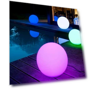 Waterproof Rechargeable LED Glowing Ball Light Orb Globe Lamp — Outdoor Light Projectors, Mr.Go