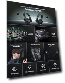 Wireless Intercom Headset System — Headsets, Hollyland