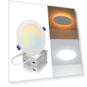 LED Recessed Ceiling Light with Night Light — Окантовка, ECOELER