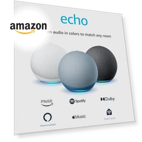 Alexa speaker with premium sound — Portable Audio, Amazon