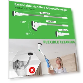 Electric Spin Scrubber — Brushes, Clenzo