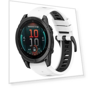 Sports Two-Color Silicone Watch Band — Smartwatch Straps, Garmin
