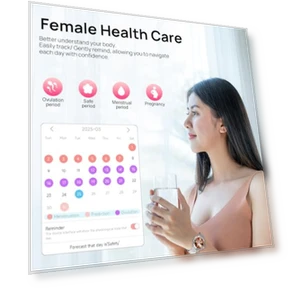 Smart Watch for Women with Heart Rate/SpO2/Female Cycle Tracker — Smartwatches, Oritham