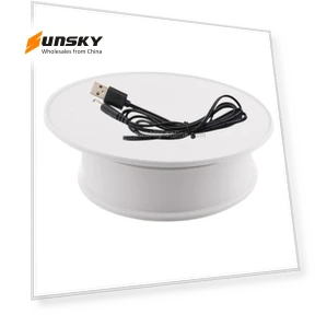 360 Degree Electric Rotating Turntable Display Stand — Tabletop & Travel