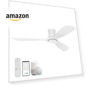52” Wood Smart Flush Mount Ceiling Fan with Lights and Remote — Ceiling Fan Wall Controls