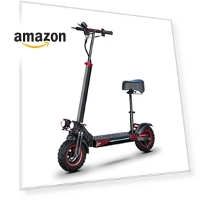 Folding Electric Scooter with Seat & Double Suspension — Push Scooters, ITOYXES