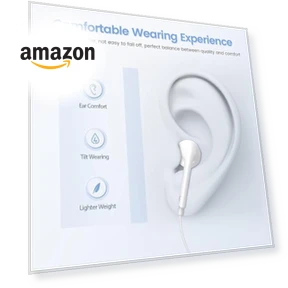Wired Headphones for iPhone — In-Ear Headphones, NATUZORA