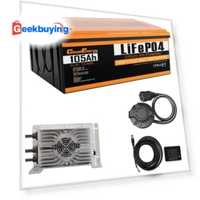 48V 105Ah LiFePO4 Battery with 20A Charger — Battery Chargers, Cloudenergy