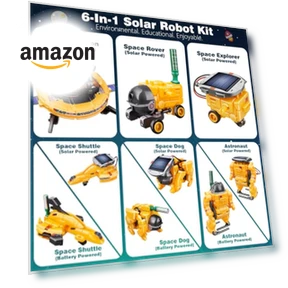 6-in-1 Solar Robot Toys — Solar Power, Dioju