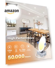 6 Inch LED Recessed Ceiling Light — Kits, Ensenior
