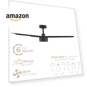 Smart Indoor and Outdoor 52in 3-Blade Ceiling Fan — Ceiling Fans & Accessories, East Grove Home
