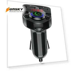 Bluetooth MP3 Player Voice Navigation Car Charger with Voltage Detection and FM Transmitter — FM Transmitters