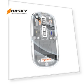 Transparent Magnet Three-mode Wireless Gaming Mouse — Gaming Mice, HXSJ