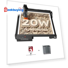 20W Laser Engraver with Laser Bed and Software License — Engraving Equipment & Accessories, ATOMSTACK