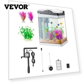 Fish Tank Aquarium LED Smart Square — Hoods, VEVOR