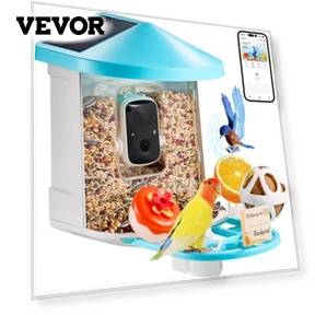 Smart Bird Feeder with Camera — Outdoor & Wildlife Cameras, VEVOR