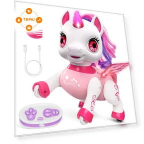 Interactive Unicorn Robot Toy — Plushies, Hoperock