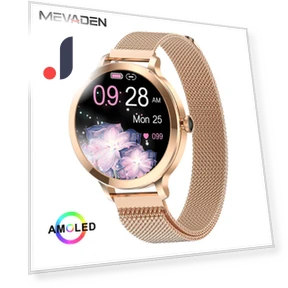 Новые AMOLED-экраны Модные женские умные часы — Умные часы, MEVADEN