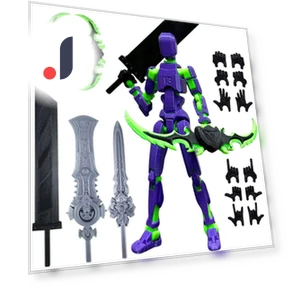 3D Printed Mobile Robot Titan Doll Set — Collectible Statues, lucky66