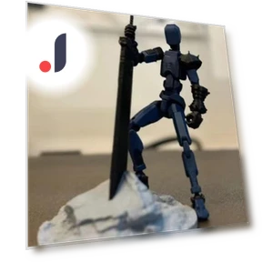 3D Printed Titan Robot Mobile Doll Set — Collectible Statues, Ren Beauty