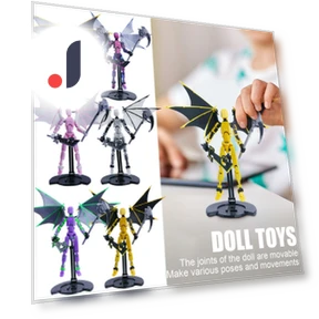 3D-Printed Titan Robot Mobile Doll Set — Collectible Statues, Salted Chicken