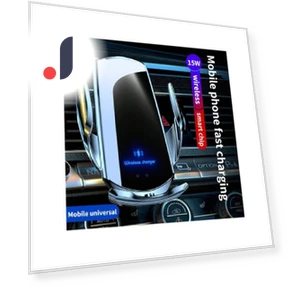 Автоматический зажим Smart Sensor 15 Вт Беспроводное автомобильное зарядное устройство Qi — Зарядные устройства, HMC