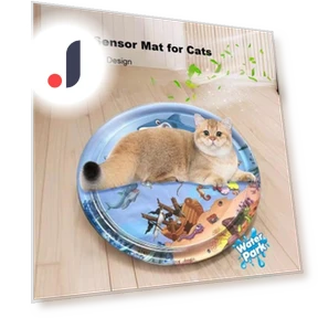 Игровой коврик с датчиком воды для кошек — Игрушки для питомцев, Xomken