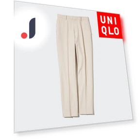 Умные укороченные брюки с 2-сторонним растяжением — , Uniqlo