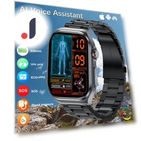 Смарт-часы с AMOLED экраном и функцией ЭКГ — Умные часы, SACOSDING