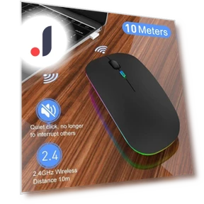 Бесшумная беспроводная мышь с RGB подсветкой — Коврики для мыши, Living style
