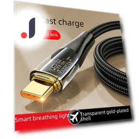 Позолоченный кабель USB-C для быстрой зарядки — Кабели, Home of smartphone & tablet accessories