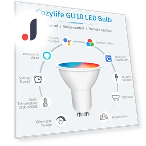 Dimmable LED Light Bulb — LED, Rainbow Rain