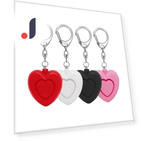 Heart-Shaped Alarm Keychain — , AI Supermarket