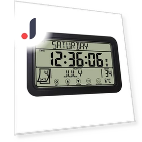 Large Digital Wall Clock with Touch Screen — Alarms & Clocks, DC-HOME-4