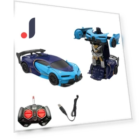 Дистанционное управление RC Car Transformation Robots Sports Vehicle Model Remote 2 In 1 Deformation Car — Управляемые игрушки и роботы, Vinde Home