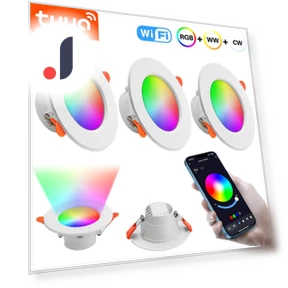 RGB светодиодный потолочный светильник — Комплекты освещения для потолочных вентиляторов, JOHO - CarGear