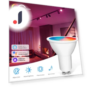 Умные светодиодные лампы WiFi GU10 RGB — Светодиодные, Lntelligent Living Hall