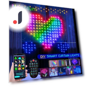Умные гирлянды для оконных занавесок RGB — Гирлянды для дома, Lntelligent Living Hall