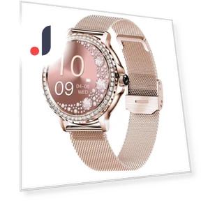 Women's Smart Watch with Diamond Bracelet — Smartwatches, ESTG