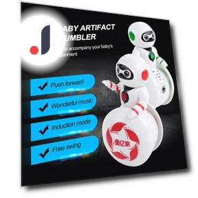 Multifunctional Cartoon Induction Cup with Smart Sound, Light, Music, and Robot Toy — Melody Makers, Lvits
