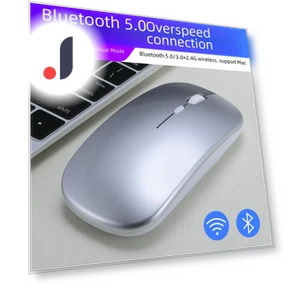 Перезаряжаемая двухрежимная бесшумная Bluetooth-мышь — Коврики для мыши, StrideBox